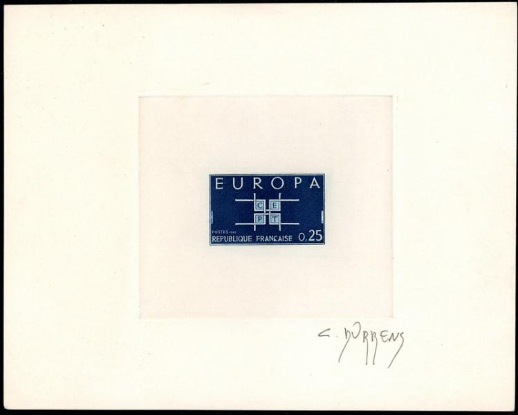 France_1963_Yvert_1396-Scott_1074_dark-blue_a