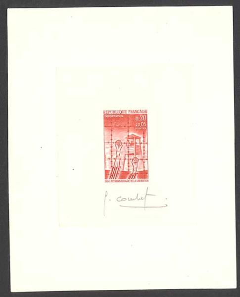 France_1964_Yvert_1407-Scott_B377_red_b