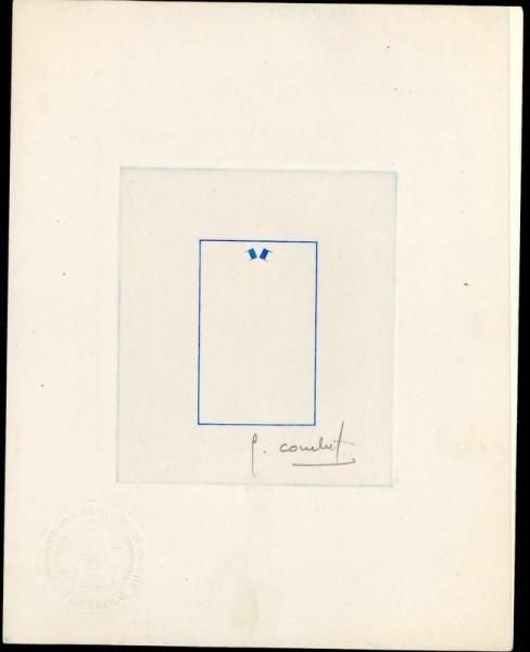 France_1964_Yvert_1408-Scott_B378_negative_blue_a