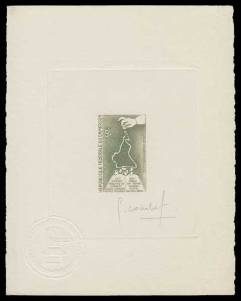 Cameroun_1965_Yvert_396-Scott_415_olive-green