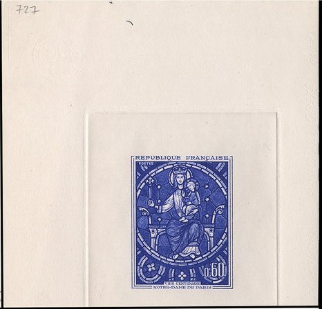 France_1964_Yvert_1419-Scott_positive_blue_b