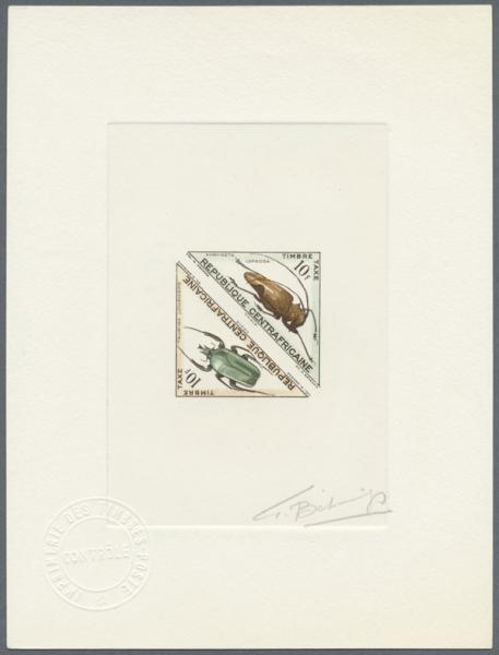 Central_Africa_1962_Yvert_Taxe_9-10-Scott_J9-10_hand_multicolor_b