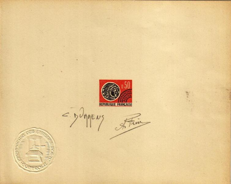 France_1964_Yvert_Preoblit_128-Scott_red_+_black_typo_ab