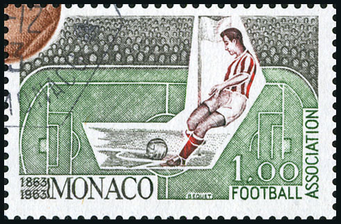 Monaco_1963_Yvert_631-Scott_564_football_IS