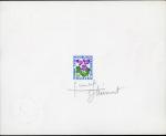 France_1964_Yvert_Taxe_102-Scott_blue_+_green_+_violet_typo_a