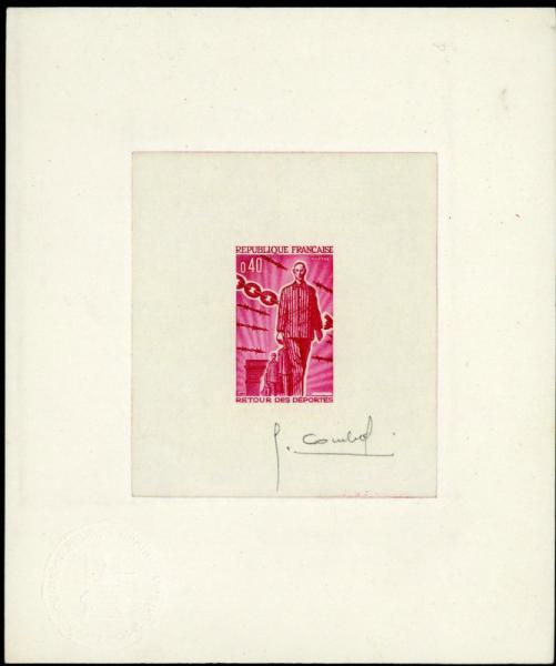 France_1965_Yvert_1447-Scott_1118_lilac-red_a