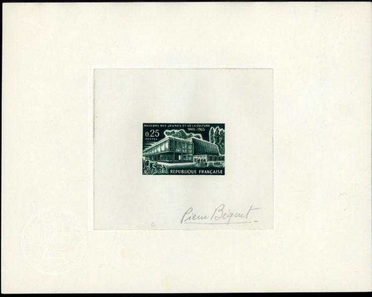 France_1965_Yvert_1448-Scott_1119_dark-green