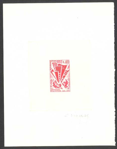 France_1965_Yvert_1450-Scott_1121_red