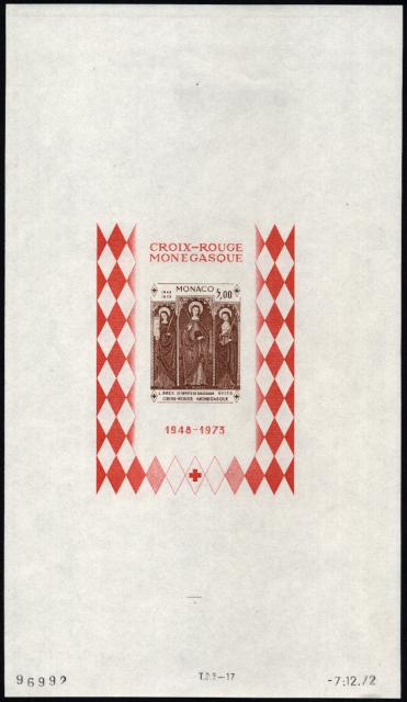 Monaco_1972_Yvert_BF7a-Scott_864_unadopted_Dolceaqua_Red_Cross_brown_b_ESS