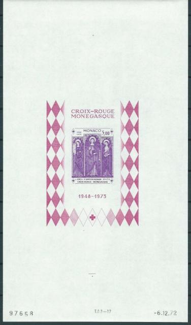 Monaco_1972_Yvert_BF7a-Scott_864_unadopted_Dolceaqua_Red_Cross_violet_db_ESS