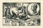 France_1944_Yvert_617b-Scott_B184_unadopted_4f_+_6f_Louis_de_Broglie_RF_black_m_AP_detail