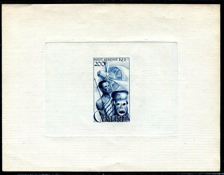 Cameroun_1947_Yvert_PA40-Scott_C28_blue