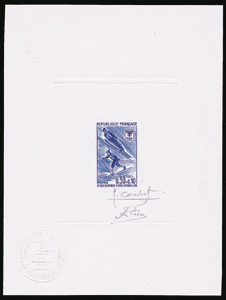 France_1968_Yvert_1543-Scott_B411_blue-violet