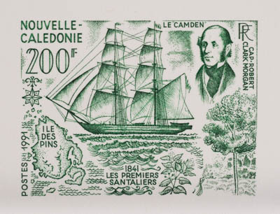 N_Caledonia_1991_Yvert_622-Scott_657_dark-green_detail