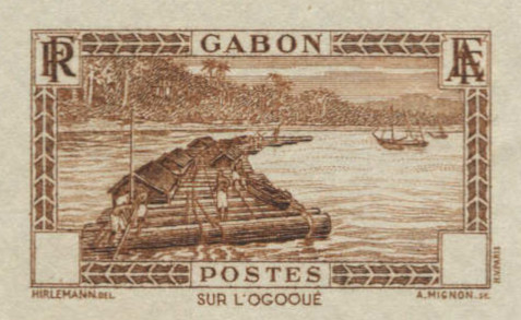 Gabon_1932_Yvert_125a-Scott_unissued_in_TD_river_etat_brown_AP_detail