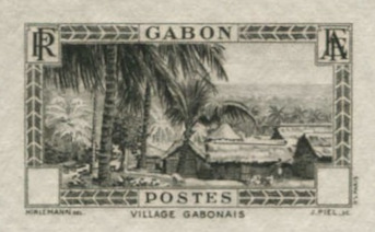 Gabon_1932_Yvert_140A-Scott_unissued_in_TD_village_etat_black_aa_AP_detail