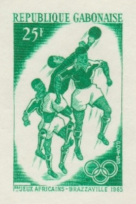 Gabon_1965_Yvert_182-Scott_183_green_ca_detail