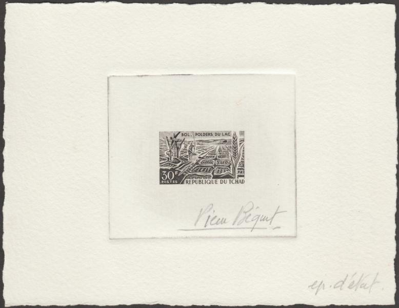Chad_1967_Yvert_145-Scott_147_etat_sepia