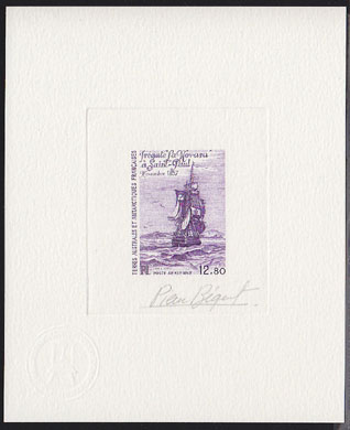 FSAT_1985_Yvert_PA88-Scott_C87_violet
