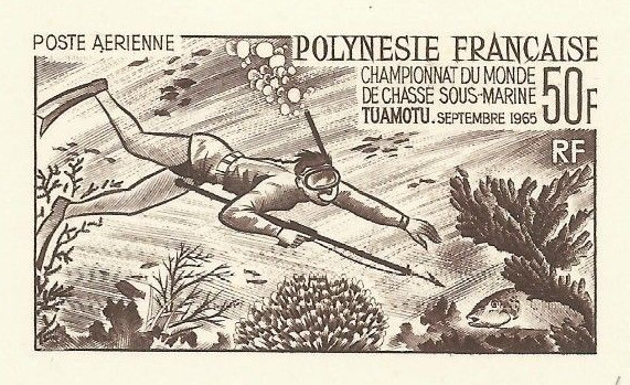 Polinesia_1965_Yvert_PA14-Scott_C37_sepia_detail