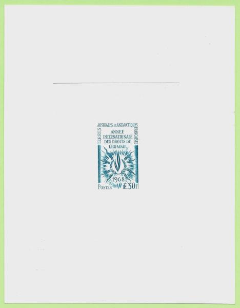 FSAT_1968_Yvert_27-Scott_32_blue-green