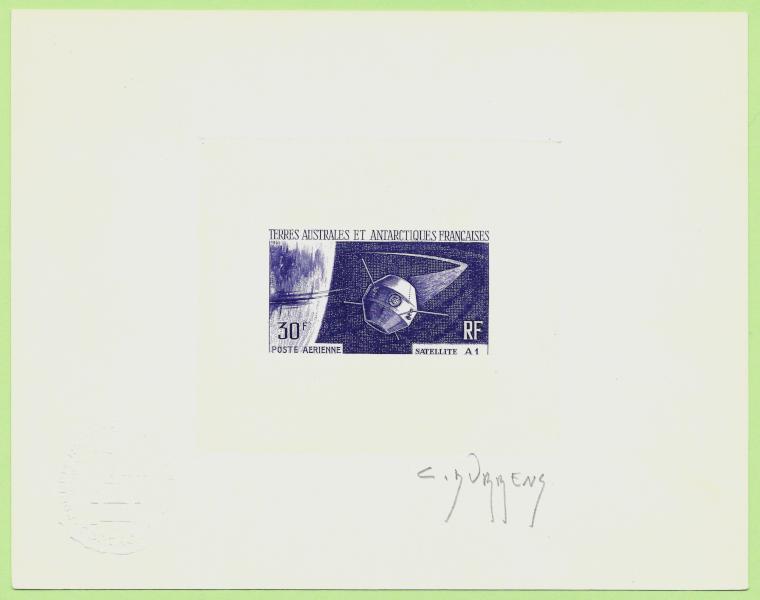 FSAT_1966_Yvert_PA11-Scott_C10_violet_c