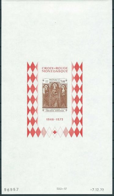 Monaco_1972_Yvert_BF7a-Scott_864_unadopted_Dolceaqua_Red_Cross_brown_db_ESS