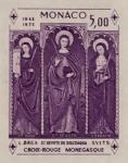 Monaco_1972_Yvert_BF7a-Scott_864_unadopted_Dolceaqua_Red_Cross_violet_eb_ESS_detail