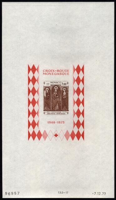 Monaco_1972_Yvert_BF7a-Scott_864_unadopted_Dolceaqua_Red_Cross_brown_da_ESS