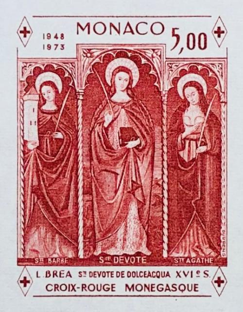 Monaco_1972_Yvert_BF7-Scott_864_Dolceacqua_Red_Cross_red_b_ESS_detail