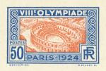 France_1924_Yvert_186a-Scott_201_unadopted_Jeux_Olympiques_Paris_50c_blue_101_+_orange_415_typo_a_CP_detail