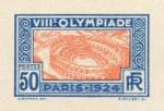 France_1924_Yvert_186a-Scott_201_unadopted_Jeux_Olympiques_Paris_50c_blue_101_+_orange_415_typo_bb_CP_detail