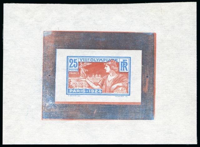 France_1924_Yvert_184a-Scott_199_unadopted_with_Clouds_Jeux_Olympiques_Paris_25c_blue_+_red_typo_a_AP