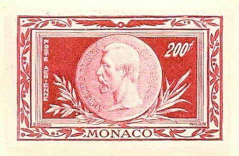 Monaco_1949_Yvert_PA41-Scott_C26_red_1427_Lc_detail