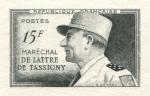 France_1952_Yvert_920a-Scott_675a_unadopted_Marechal_de_Lattre_Type_I-b_black_h_AP_detail