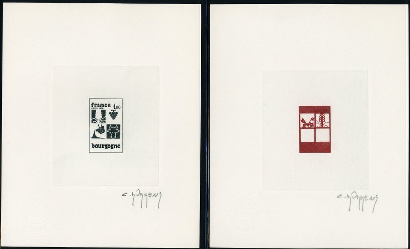 France_1975_Yvert_1848-Scott_1441_positive_black_+_negative_red-brown