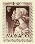 Monaco_1959_Yvert_PA72b-Scott_C55_unadopted_1000f_Grace_et_Rainier_III_maigre_dark-brown_b_AP_detail