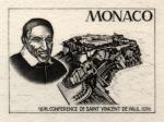 Monaco_1976_Yvert_1067a-Scott_1038_unadopted_St_Vincent-de-Paul_1er_etat_black_d_AP_detail