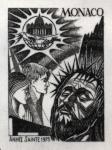 Monaco_1975_Yvert_1015a-Scott_973_unadopted_Holy_Year_1er_etat_black_a_AP_detail