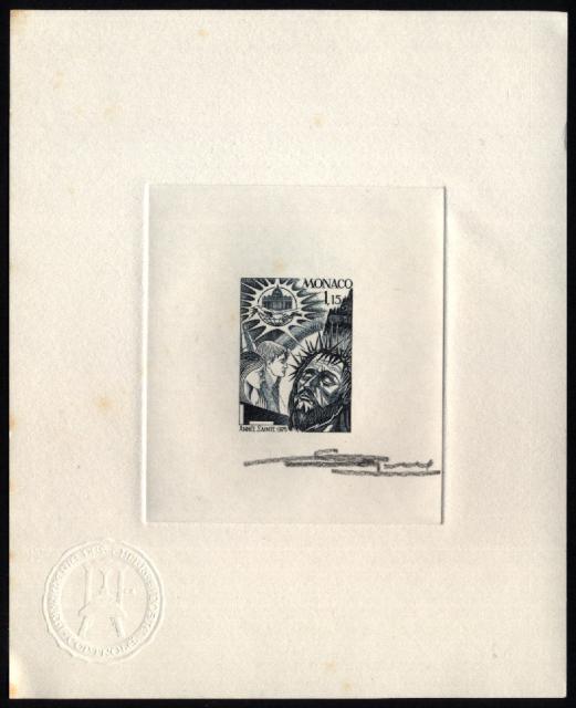 Monaco_1975_Yvert_1015a-Scott_973_unadopted_Holy_Year_dark-grey_a_AP