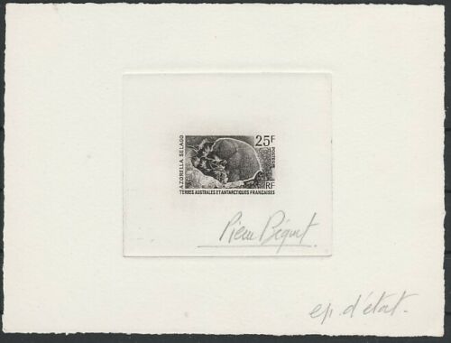 FSAT_1974_Yvert_52a-Scott_55_unissued_25f_azorella_selago_etat_black_ab_AP