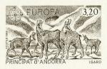 Andorra_1986_Yvert_349-Scott_345_dark-brown_detail
