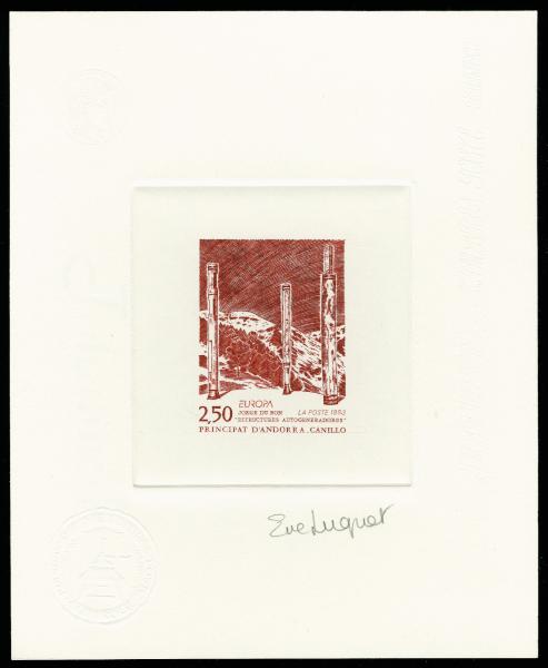Andorra_1993_Yvert_430-Scott_425_brown-red