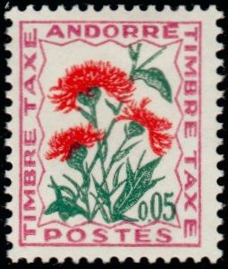 Andorra_1964_Yvert_Taxe_46-Scott_J46