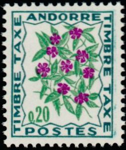 Andorra_1964_Yvert_Taxe_49-Scott_J49