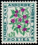 Andorra_1964_Yvert_Taxe_49-Scott_J49