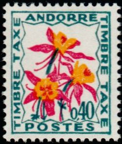 Andorra_1964_Yvert_Taxe_51-Scott_J51