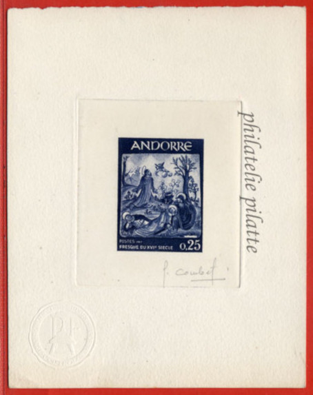 Andorra_1967_Yvert_184-Scott_178_dark-blue-violet
