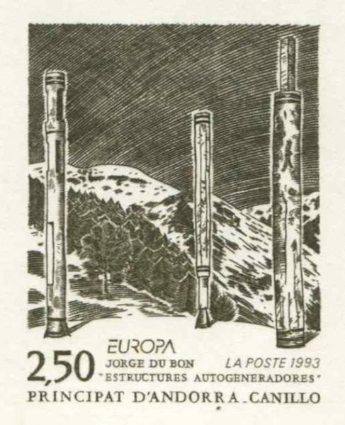 Andorra_1993_Yvert_430-Scott_425_sepia_aa_detail