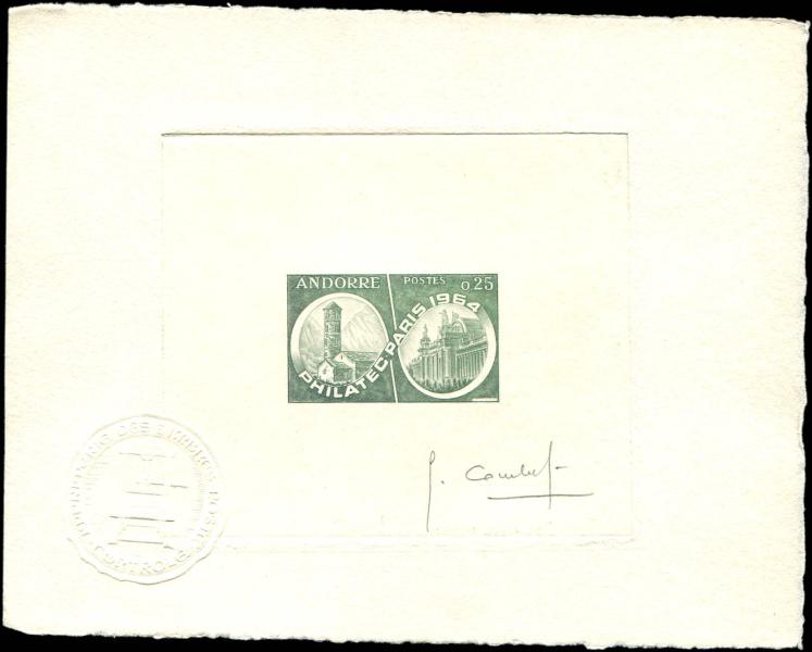 Andorra_1964_Yvert_171-Scott_158_dark-green